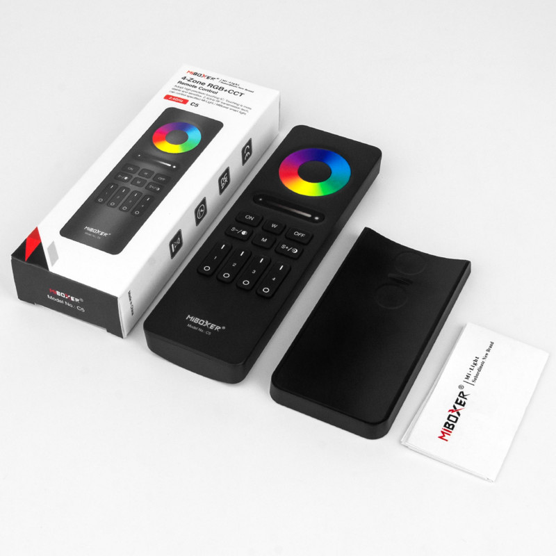 Remote Control - RGB + CCT - 4 Zones - RF 2.4Ghz - Mi Light - C5