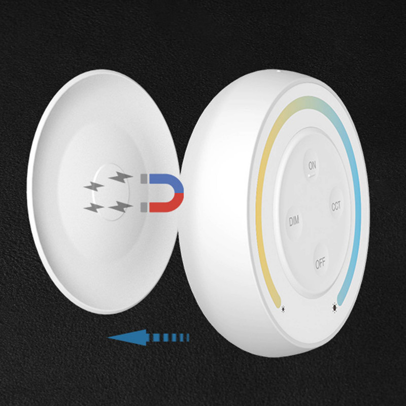 Mini RF remote control - CCT - Magnetic base - Mi Light - 2.4GHz