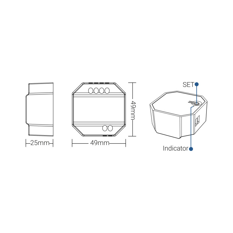 Smart switch - WiFi + 2.4GHz - Mi Boxer - WL-SW1