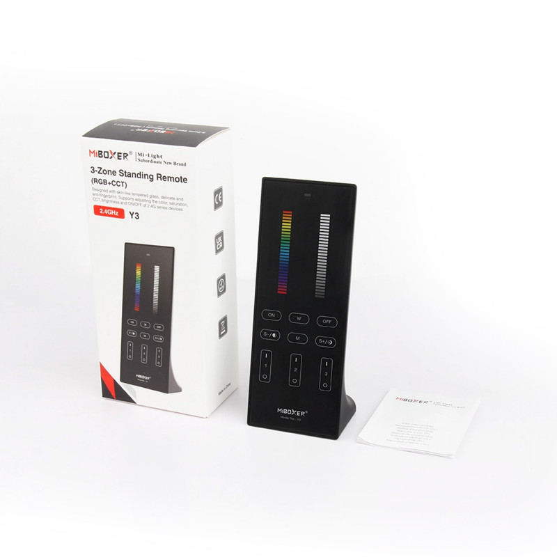 Vertical Remote Control - RGB + CCT - 3 Zones - RF 2.4Ghz - Mi Light