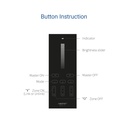 Vertical Remote Control - Single Color - 3 Zones - RF 2.4Ghz - Mi Light