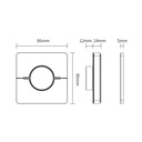 RF Wheel Control Panel - CCT - 4 scenes - Mi Light - 2.4GHz