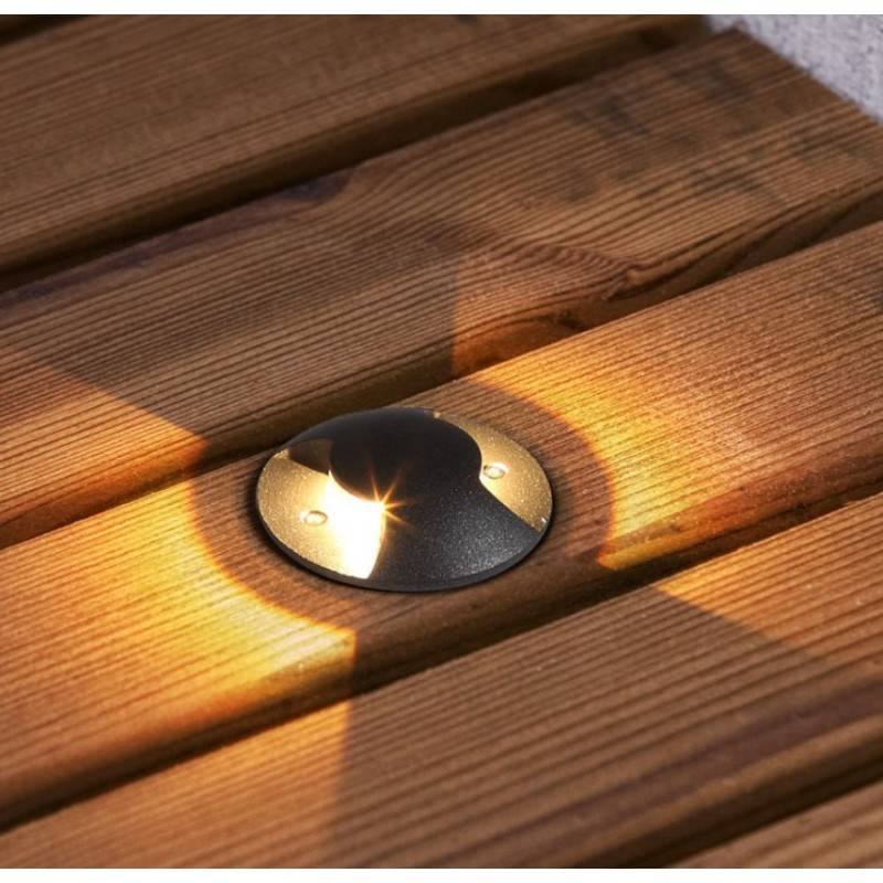 LED ground recessed beacon for indirect lighting 0,75W 12V-DC IP67