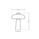 "CEP" design table lamp - Marble base - 2 x G9