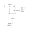 Hanging spotlight for magnetic track 48V - CCT - 9W - RF 2.4GHz - Mi Light