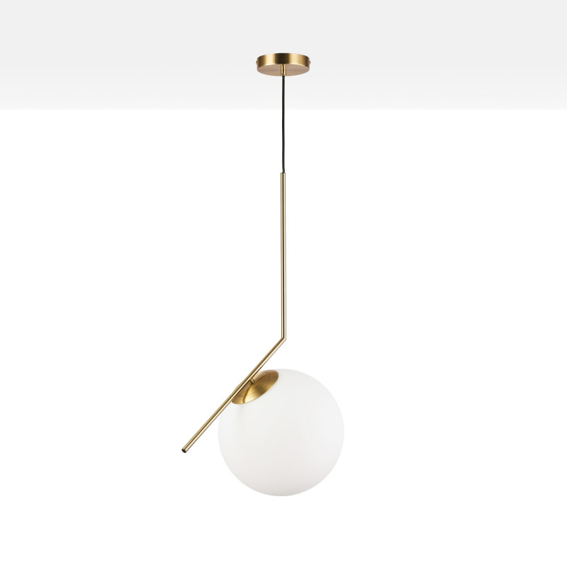 Crystal ball pendant light "HERMI 280" - E27 - Ø 28cm