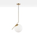 Crystal ball pendant light "HERMI 280" - E27 - Ø 28cm