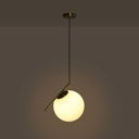 Crystal ball pendant light "HERMI 280" - E27 - Ø 28cm