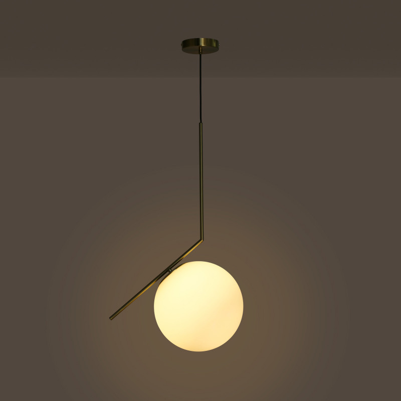 Crystal ball pendant light "HERMI 280" - E27 - Ø 28cm