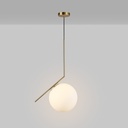 Crystal ball pendant light "HERMI 280" - E27 - Ø 28cm