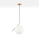 Crystal ball pendant light "HERMI 280" - E27 - Ø 28cm