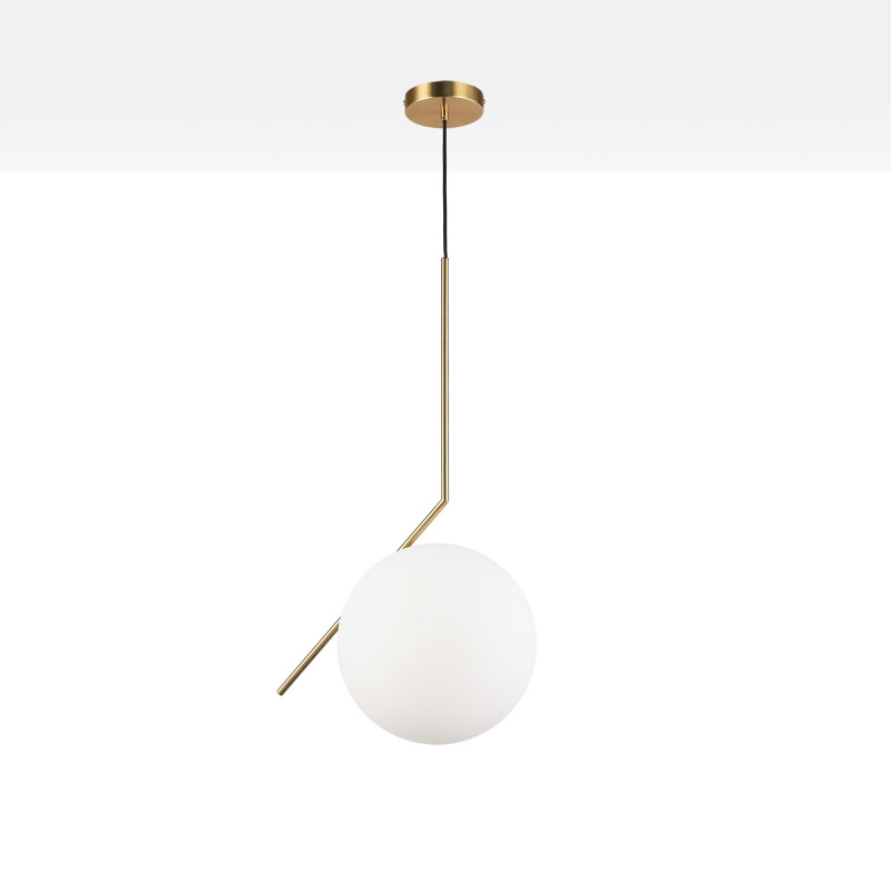Crystal ball pendant light "HERMI 280" - E27 - Ø 28cm