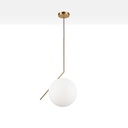 Crystal ball pendant light "HERMI 280" - E27 - Ø 28cm