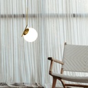 Crystal ball pendant light "HERMI 280" - E27 - Ø 28cm