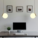 Crystal ball pendant light "HERMI 280" - E27 - Ø 28cm