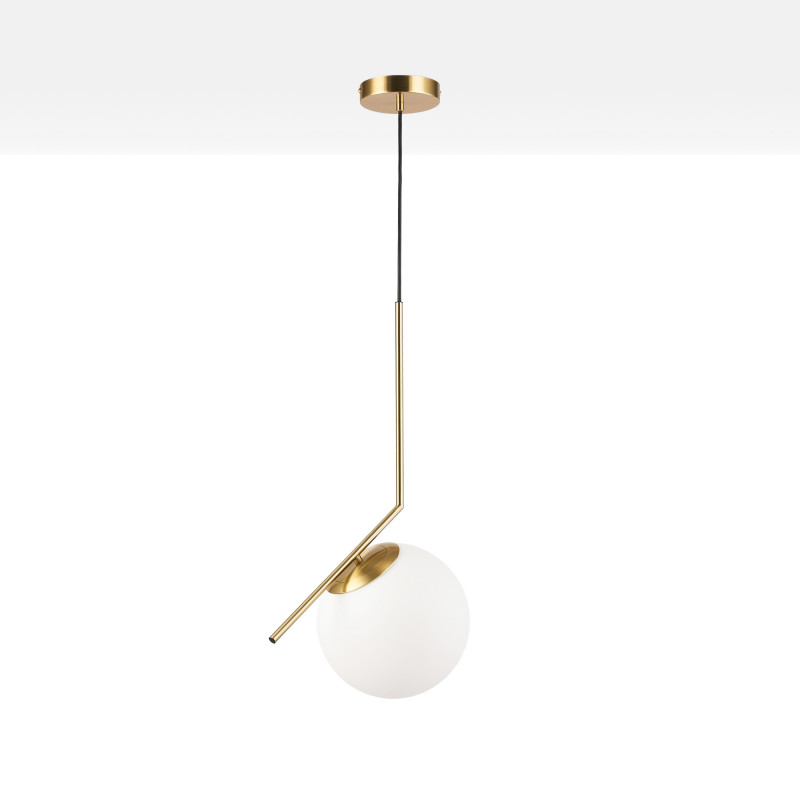 Crystal ball pendant light "HERMI 220" - E27 - Ø 22cm