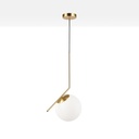 Crystal ball pendant light "HERMI 220" - E27 - Ø 22cm