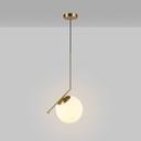 Crystal ball pendant light "HERMI 220" - E27 - Ø 22cm