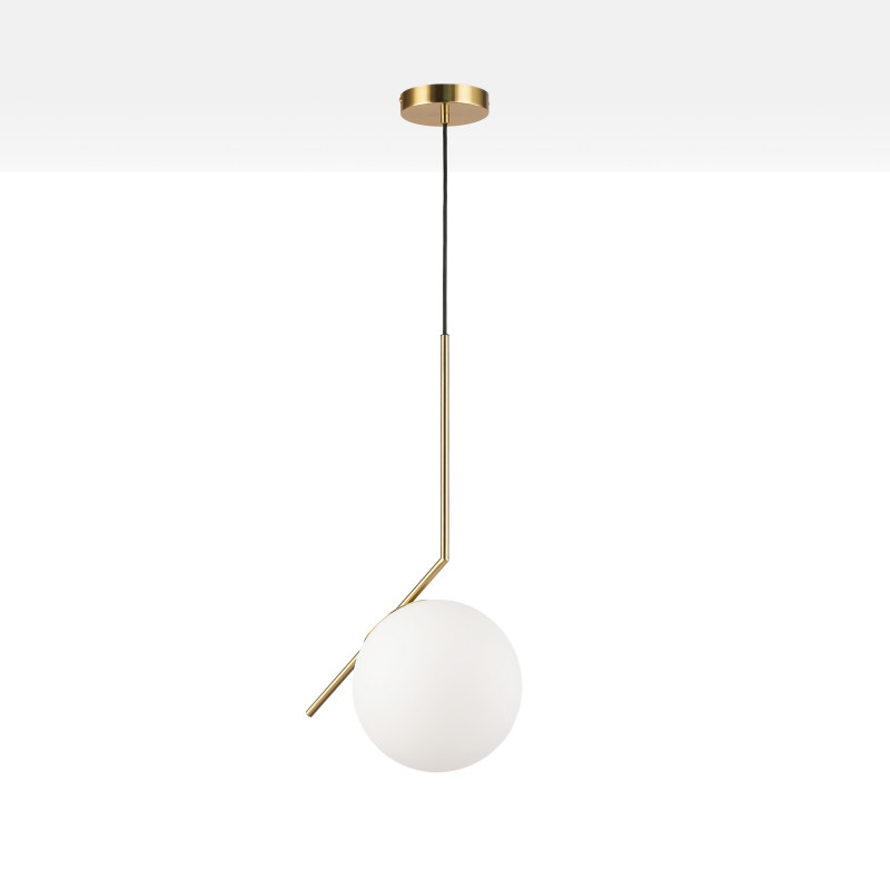 Crystal ball pendant light "HERMI 220" - E27 - Ø 22cm
