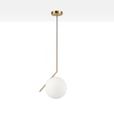 Crystal ball pendant light "HERMI 220" - E27 - Ø 22cm