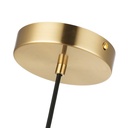 Crystal ball pendant light "HERMI 220" - E27 - Ø 22cm