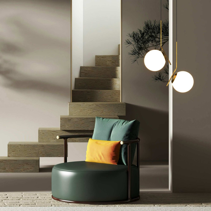 Crystal ball pendant light "HERMI 220" - E27 - Ø 22cm