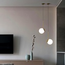 Crystal ball pendant light "HERMI 220" - E27 - Ø 22cm