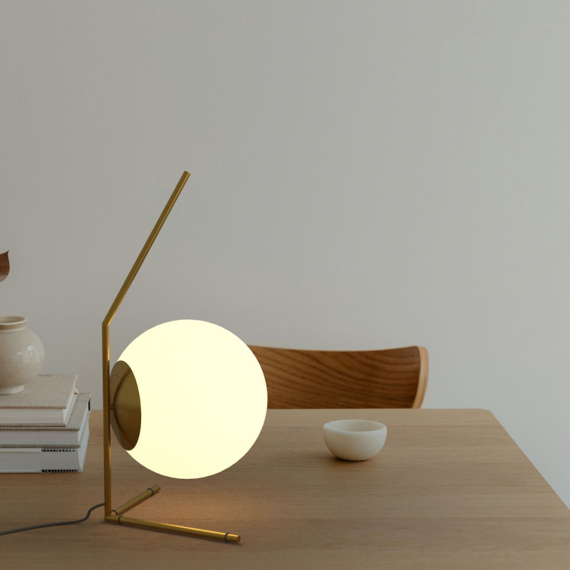 Crystal ball table lamp "OCTO 200" - E27 - Ø 22cm