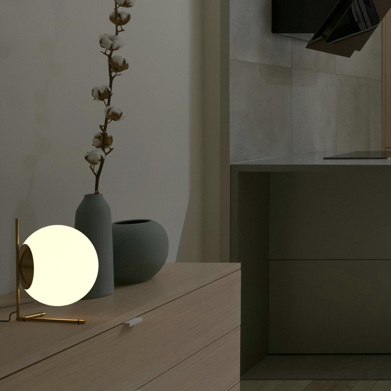 Crystal ball table lamp "RIPPER 220" - E27 - Ø 22cm