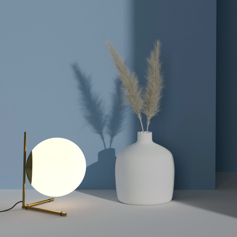 Crystal ball table lamp "RIPPER 220" - E27 - Ø 22cm