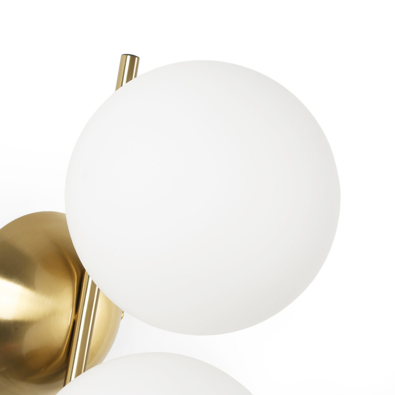Double crystal ball wall light "VIC 150" - 2 x E27 - Ø 15cm