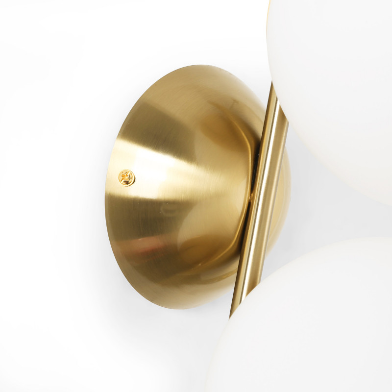 Double crystal ball wall light "VIC 150" - 2 x E27 - Ø 15cm