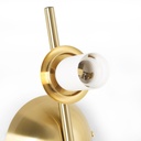 Double crystal ball wall light "VIC 150" - 2 x E27 - Ø 15cm