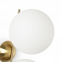 Double crystal ball wall light "VIC 220" - E27 - Ø 22cm