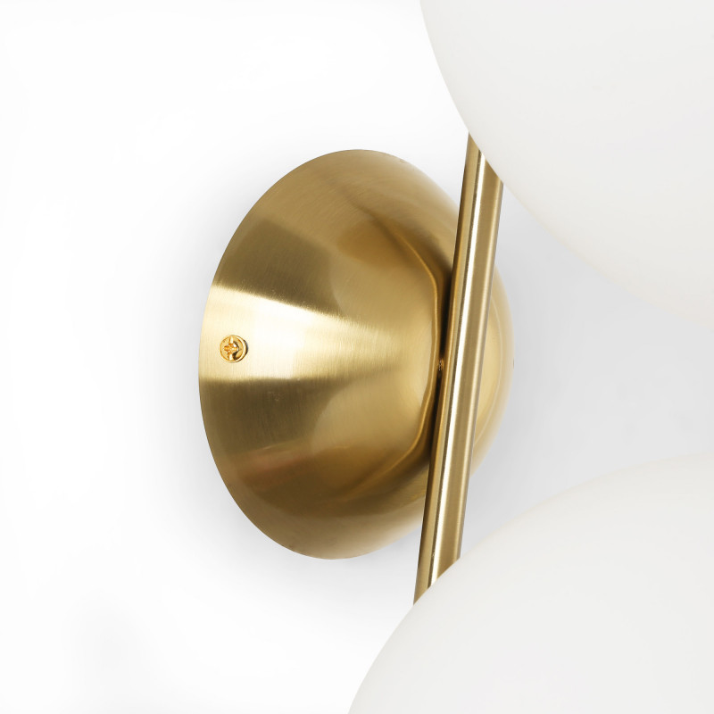 Double crystal ball wall light "VIC 220" - E27 - Ø 22cm