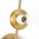 Double crystal ball wall light "VIC 220" - E27 - Ø 22cm