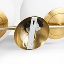 Double crystal ball wall light "VIC 220" - E27 - Ø 22cm