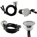 Kit 6 recessed LED spotlights Ø40x20mm 0,4W 12V-DC IP67