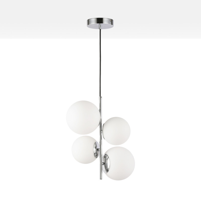 Crystal ball pendant light "TANNA" - E27 - Ø 15cm