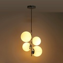 Crystal ball pendant light "TANNA" - E27 - Ø 15cm