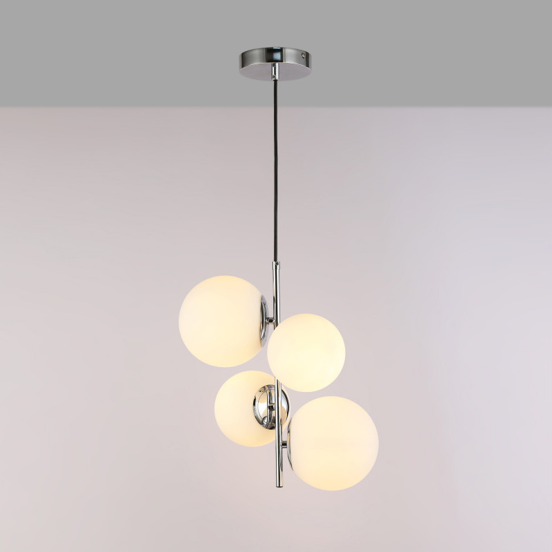 Crystal ball pendant light "TANNA" - E27 - Ø 15cm