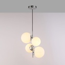 Crystal ball pendant light "TANNA" - E27 - Ø 15cm