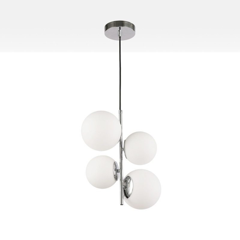 Crystal ball pendant light "TANNA" - E27 - Ø 15cm