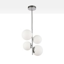 Crystal ball pendant light "TANNA" - E27 - Ø 15cm