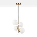 Crystal ball pendant light "TANNA" - E27 - Ø 15cm