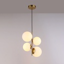Crystal ball pendant light "TANNA" - E27 - Ø 15cm