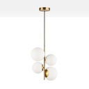 Crystal ball pendant light "TANNA" - E27 - Ø 15cm