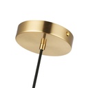 Crystal ball pendant light "TANNA" - E27 - Ø 15cm