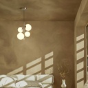 Crystal ball pendant light "TANNA" - E27 - Ø 15cm
