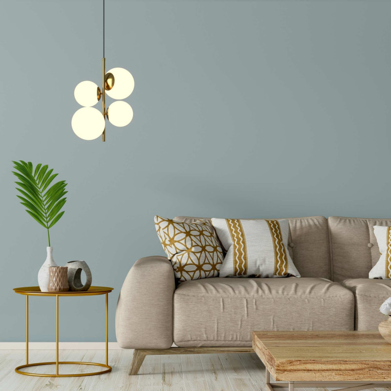 Crystal ball pendant light "TANNA" - E27 - Ø 15cm